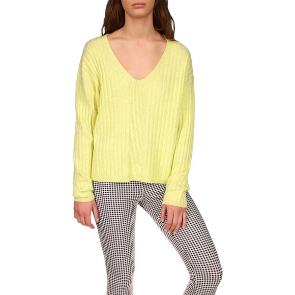 Sanctuary Sweaters - Sanctuary Be Back Later Ribbed Sweater Heather Day-Glo Size M (US 8)